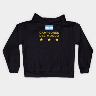 Argentina campeones del mundo 2022 world cup champions Kids Hoodie